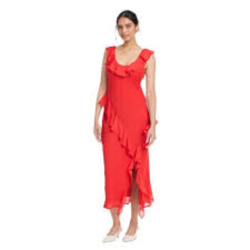 a new day Asymmetrical Red Dress